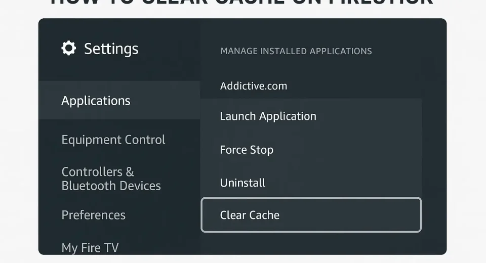 How to clear cache on firestick