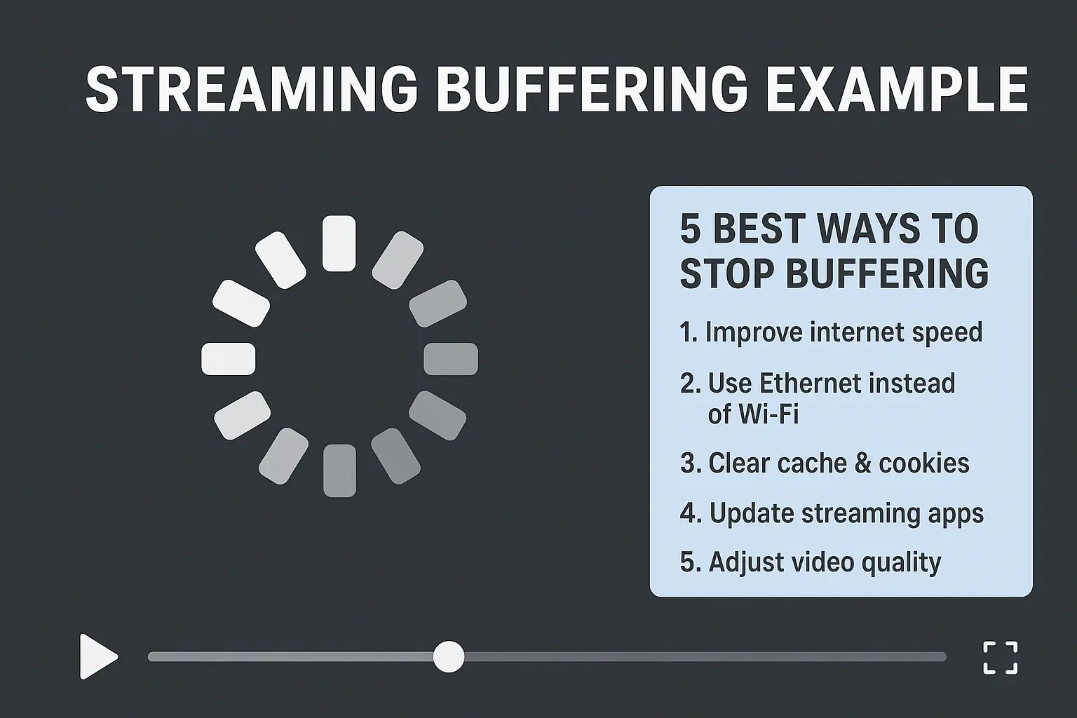 streaming buffering example and solutions